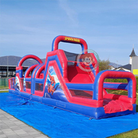 Parcours d'obstacles gonflable sur le thème de Spiderman, jouets d'obstacles pour enfants, Spiderman gonflable