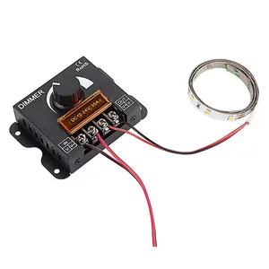 Led đơn sắc Knob Strip ánh sáng mờ 12-24V 30A công suất cao LED Strip PWM mờ điều khiển 12V 24V Xoay Rotary LED <span class=keywords><strong>dimmer</strong></span> - Product Image 4