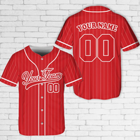 Jersey Baseball Garis-Garis dengan Nama dan Nomor Tim yang Dipersonalisasi, Jersey Baseball Warna Garis-Garis Kustom, Seragam untuk Penggemar Baseball