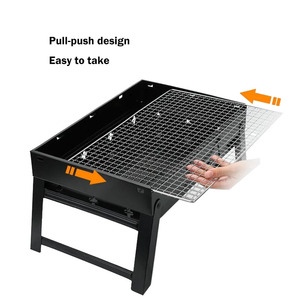 Portable Charcoal <strong>Bbq</strong> Grill <strong>Foldable</strong> Outdoor Household Barbecue Camping Grill - Product Image 4
