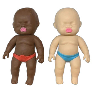 Muñeco Negro Antiestrés de 12 cm, Juguete de Compresión de Tamaño de Palma, Figura Negra de Rebote Lento, Dispositivo de Descompresión, para Mayores de 14 Años - Product Image 1