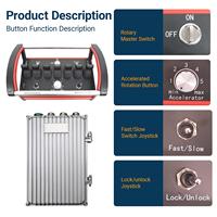 Télécommande sans fil hydraulique proportionnelle à 7 joysticks pour grue, directement de l'usine, avec garantie de 2 ans, Chine Hubei