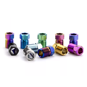 Baut Selang Rem Cakram Sepeda M8, Selang Hidrolik, Baut Metrik Titanium dengan Kepala Hex, Finishing Anodized Gr5 untuk <span class=keywords><strong>Shimano</strong></span> - Product Image 4