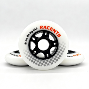 Roues de patins à roulettes en polyuréthane de haute qualité, durables, fabriquées en usine, OEM, 85a Abec-7, roues de patins à roulettes de course, 80 mm, 84 mm - Product Image 1