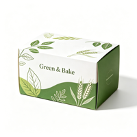 Boîte d'emballage personnalisée pliable et portable pour gâteaux, pains, tartes aux œufs, croissants et bagels - Tendance mode