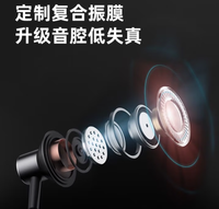Audífonos Inalámbricos Bluetooth Para el Cuello Lenovo HE05X, Universales Para Deportes y Correr, Compatibles con Xiaomi, Apple, Android, Negro Intenso