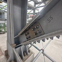 Bâtiments préfabriqués à structure métallique à bas prix, produits de construction