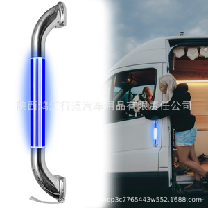 Accroche-poignée LED ronde en acier inoxydable éclairée pour camping-car, accessoire extérieur étanche - Product Image 2