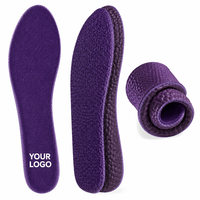 Semelles orthopédiques avec soutien de la voûte plantaire et talonnette profonde, base antidérapante Pebble Grip, logo personnalisé pour le soulagement de la fasciite plantaire et des pieds plats