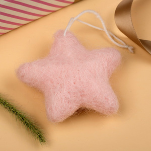 8cm Eco-friendly Cute <strong>Christmas</strong> <strong>Tree</strong> Five-Pointed Star Decoration Small Pendant Material Wool Felt Handmade DIY Accessories - Product Image 4