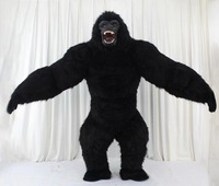 Costume gonflable de panda gorille pour spectacles de danse, en soie/coton, pour hommes adultes, scène