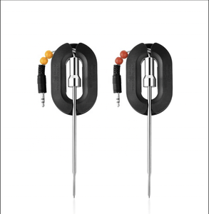 Paquete de <span class=keywords><strong>2</strong></span> sondas de carne impermeables de acero inoxidable de grado alimenticio y vidrio compatibles con termómetro Digital HyperSynes - Product Image 1