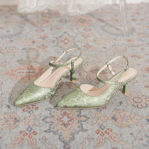 Chaussures à talons hauts pour femmes avec absorption des chocs, idéales pour la course, la danse, les fêtes et les mariages, avec semelle coussinée et talon épais flexible - Product Image 4