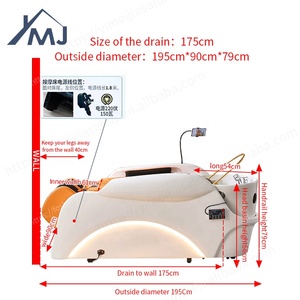 Moderne Friseursalon möbel Haar wasch kopf Spa Bett elektrische <span class=keywords><strong>Massage</strong></span> Shampoo Stuhl - Product Image 6