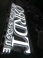 Panneau d'affichage LED acrylique étanche pour bâtiment, lettres en relief lumineuses, lettres 3D imprimées, lettres frontales en métal inoxydable
