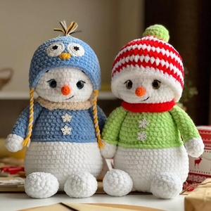 <span class=keywords><strong>Muñeco</strong></span> <span class=keywords><strong>de</strong></span> <span class=keywords><strong>nieve</strong></span> <span class=keywords><strong>de</strong></span> ganchillo hecho a mano al por mayor, juguete con sombrero <span class=keywords><strong>de</strong></span> reno, <span class=keywords><strong>muñeco</strong></span> <span class=keywords><strong>de</strong></span> Navidad <span class=keywords><strong>de</strong></span> ganchillo para niños, <span class=keywords><strong>muñeco</strong></span> <span class=keywords><strong>de</strong></span> <span class=keywords><strong>nieve</strong></span> <span class=keywords><strong>de</strong></span> punto relleno, peluche Amigurumi - Product Image 3