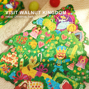 Mideer MD3291 Puzzle Educativo Natalizio a Forma di Fiaba, Puzzle Artistico da 160 Pezzi, Clare e lo Schiaccianoci - Product Image 4