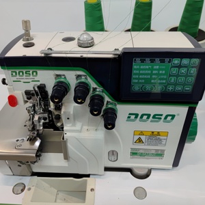 Máquina Remalladora Automática de Alta Velocidad <span class=keywords><strong>DOSO</strong></span> S6-5T-AT-BUT de 5 Hilos con Cortahilos para Necesidades de Fabricación Textil - Product Image 1