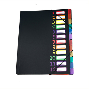 Carpeta de archivos PP multinivel de arcoíris de 12 capas, almacenamiento de documentos <span class=keywords><strong>A4</strong></span>, suministros de oficina, hoja de patrón, archivador, bolsa para documentos - Product Image 6