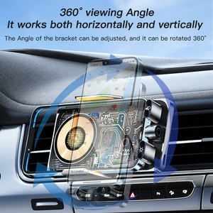 Support de voiture Chargeur rapide sans fil pour <span class=keywords><strong>Iphone</strong></span> Xiaomi Sumsung Automobile Support de téléphone intelligent Chargeur magnétique sans fil pour voiture - Product Image 4