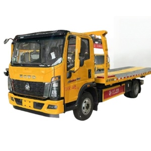 Sinotruck Howo, Camión de Remolque Nuevo de 3 y 5 Toneladas, <span class=keywords><strong>Plataforma</strong></span> Plana, Grúa Montada para Rescate de Emergencia - Product Image 1