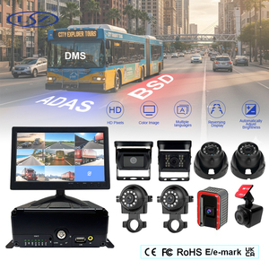Enregistreur vidéo mobile DVR 8 canaux AI ADAS 4G 5G LTE avec caméra de tableau de bord à vue panoramique 360° pour la surveillance des véhicules, garantie 1 an - Product Image 1