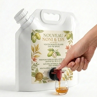Pochettes à bec verseur de qualité alimentaire avec valve papillon de 1L à 10L pour jus fermenté, boisson au Noni, vin, café infusé à froid – Sac d'emballage