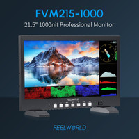 FEELWORLD FVM215-1000 Monitor Direktur IPS 21,5" Kecerahan Tinggi 1000nit Full HD Aluminium 2 untuk Dukungan Multi-format 3G-SDI