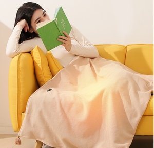 Wholesale Wearable <b>USB</b> Heated Blanket with Power Bank <b>Heating</b> Shawl - Product Image 3