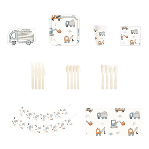 DAMAI - Decoración para Fiestas de Autos de Carreras, Juego de Platos de Papel con Temática de Autos de Carreras, Vajilla Desechable para Fiestas - Product Image 4