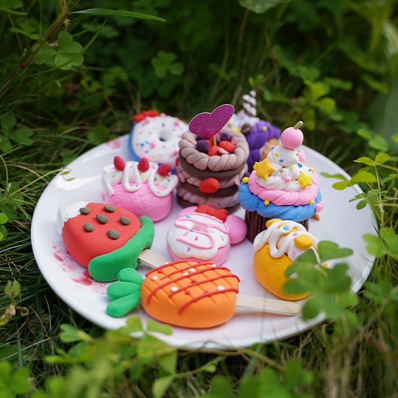 Eco Friendly DIY Toy for Kids Air Dry Clay Slime Play Dough Kits Fun  Dessert Delish Cupcake