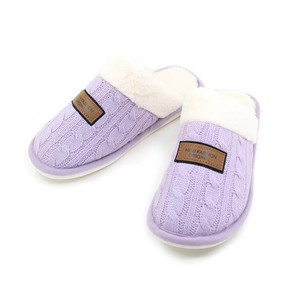 Venta caliente invierno cálido cassimere tejido interior zapatillas felpa hogar/casa mujeres zapatillas para mujer - Product Image 2