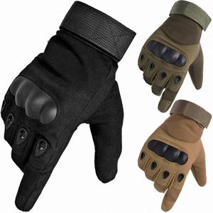 Guantes de moto para hombre, guantes tácticos para caza, tiro, protección para nudillos, deportes, dedo completo, ciclismo, bicicleta para mujer - Product Image 1