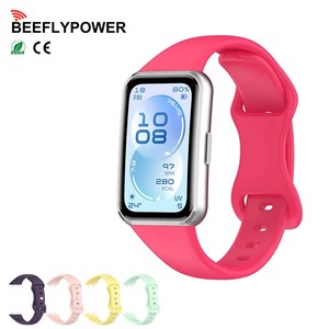 BEEFLYPOWER Nuovo Cinturino in Silicone alla Moda con Fibbia a Farfalla per <span class=keywords><strong>Huawei</strong></span> <span class=keywords><strong>Band</strong></span> 11/11 Pro, Braccialetto Sportivo Portatile - Product Image 1