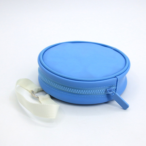 Bolsa de Cosméticos Redonda de Silicona Personalizada, <span class=keywords><strong>Nueva</strong></span> Colección al por Mayor, Bolsa de Aseo Redonda con Cierre de Cremallera - Product Image 4