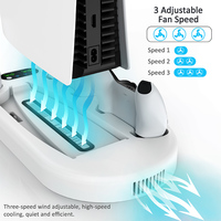 Station de refroidissement et de charge filaire multifonctionnelle pour console Play Station 5 et charge de manette pour accessoires de jeu