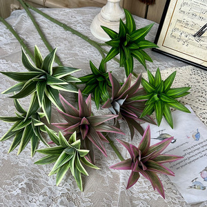 ดอกลิลลี่ไผ่ประดิษฐ์สีเขียวและสีม่วง ดอกไม้ผ้าไหมจำลองคุณภาพสูงสำหรับตกแต่งงานแต่งงาน - Product Image 1