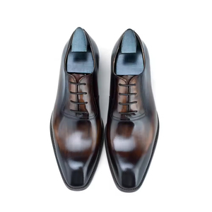 Nuevos Zapatos Oxford de Cuero para Hombre, Estilo Británico Casual de Lujo, Hechos a Mano, Impermeables, Color Verde Perenne, Formales, para Boda, Oficina, Profesionales - Product Image 6