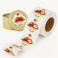Étiquettes autocollantes imperméables personnalisées en usine, impression d'étiquettes, étiquettes pour bouteilles alimentaires