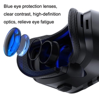 Lunettes de Réalité Virtuelle 3D Style Écran VR Casque de Réalité Virtuelle 3D Immersif pour Jeux et Films