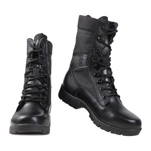 รองเท้าบูทหนังแท้สีดำขายดี รองเท้าฝึกซ้อมกลางแจ้งอเนกประสงค์ ขายตรงจากโรงงาน รองเท้าเดินป่าหลากหลายวัสดุ - Product Image 2