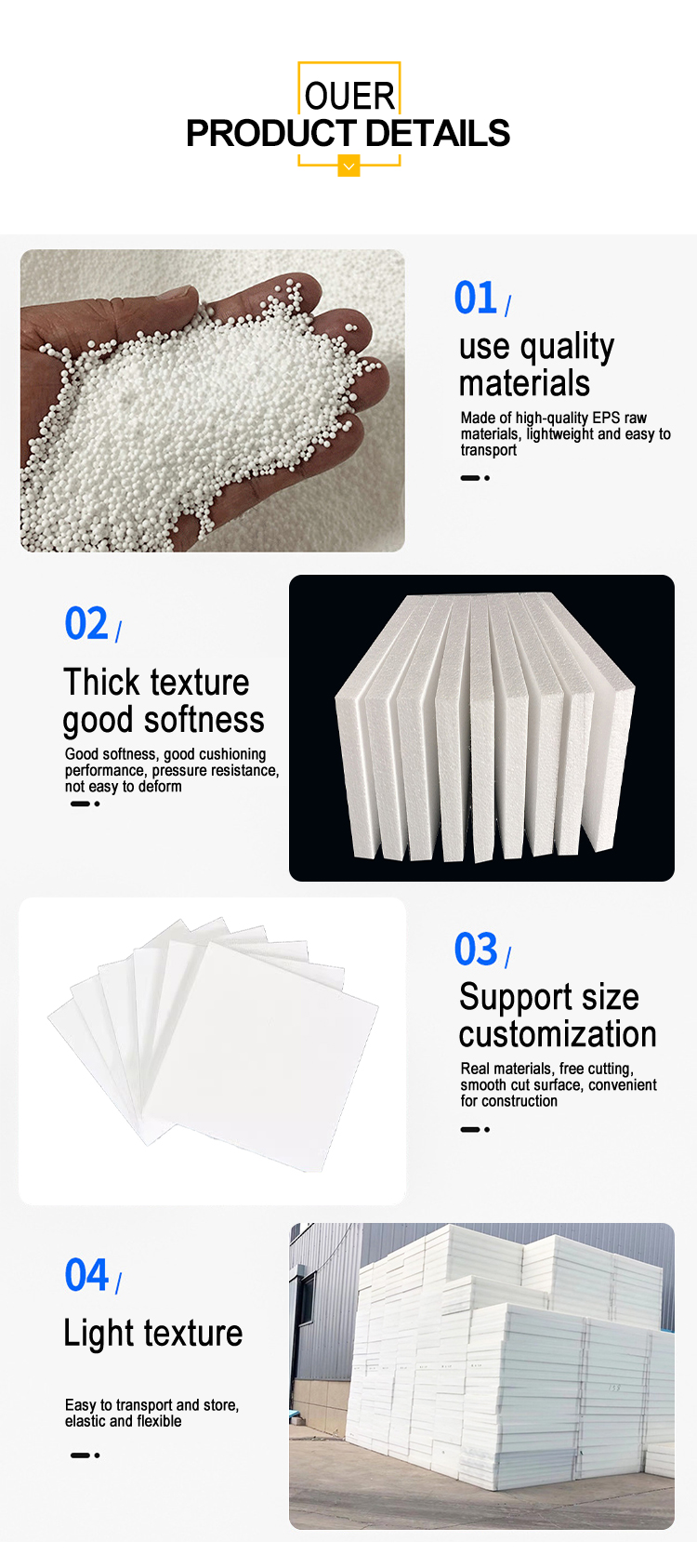 最新定制建筑材料EPS泡沫板供应商EPS板绿色集成保温板| Alibaba.com