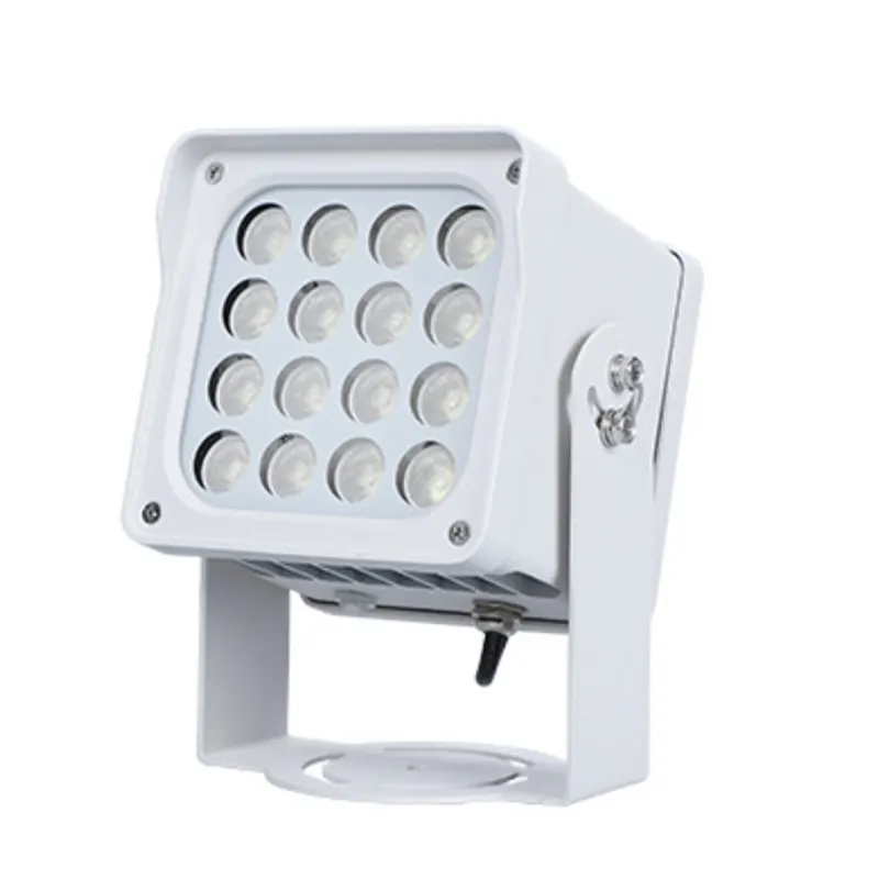 Luz de inundación LED para exteriores IP66 Infrarrojo para vigilancia de visión nocturna Luz de cuerpo de aluminio que emite blanco