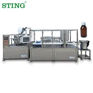 Cough Bottle Syrup Oral Liquid Filling Machine Production Line Manufacturing Plant