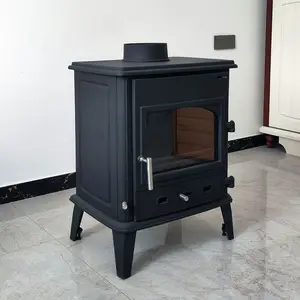 15.3 Kw European Quality Wood Burning Stove Cast Iron Potbelly Wood Burning Stove