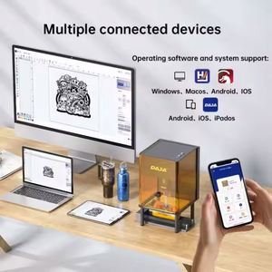 DJ6 Pro Mini Portable Laser Engraving BT <strong>Connection</strong> Laser Cutter Engraver <strong>Tool</strong> for Wood Leather DIY Art Logo Design - Product Image 6