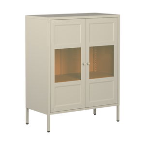 Aparador Moderno Ecológico de Acero con 1 Cajón, 2 Compartimentos y Puerta de Panel Plano para Sala de Estar BIZOE - Product Image 6