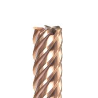 Série H 0.39 "carbure de haute dureté 10mm de diamètre 100mm de longueur fraise à bout plat 6 cannelures OEM ODM personnalisé pris en charge