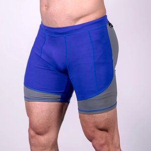 Men's Compression Base <b>Layer</b> Fitness Yoga Wear 2026 Design Breathable Anti-Wrinkle <b>Mid</b> Waist Quick Dry Performance Solid Shorts - Product Image 2