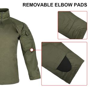 Camisa Táctica de Combate de Manga Larga para Hombre, con Protecciones para los Codos, Color Verde Ranger G3, para Caza - Product Image 3